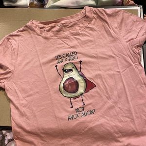 Pink t-shirt with funny print
